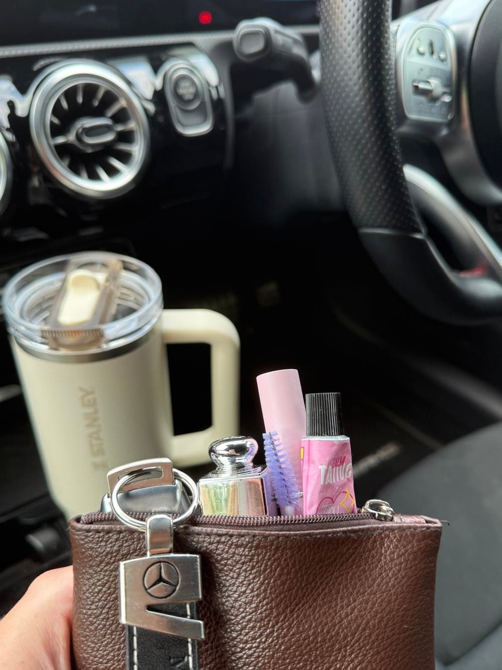 Small Brown Leather Pouch