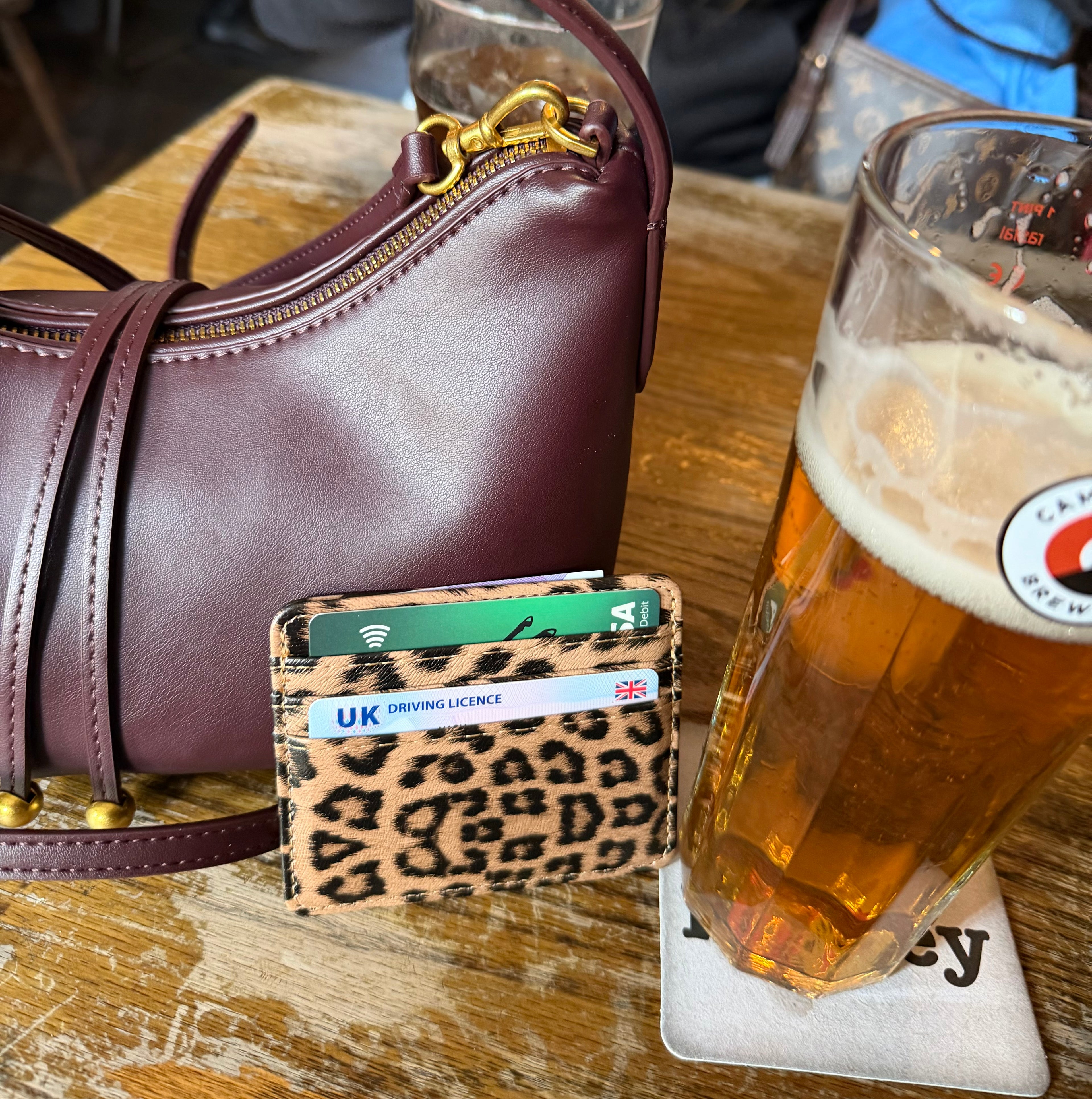 Leopard Print Card Holder