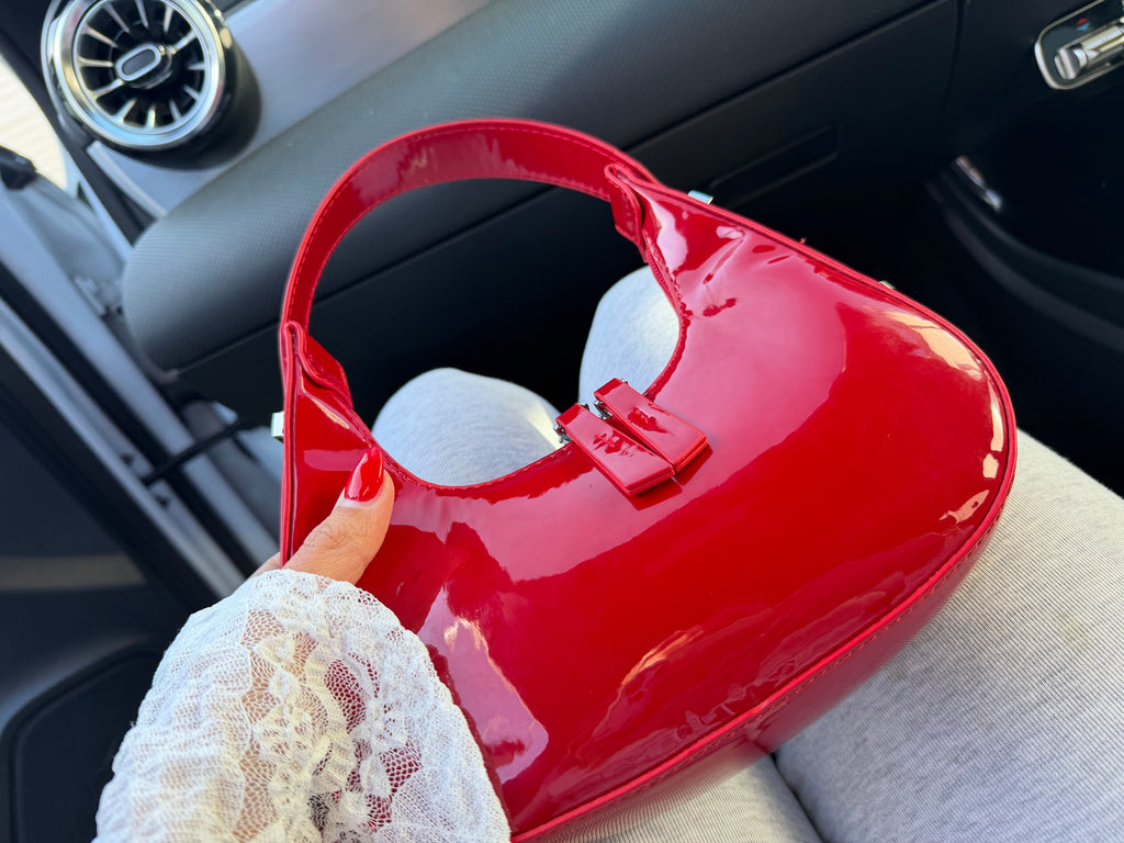 Patent Leather Shoulder Bag