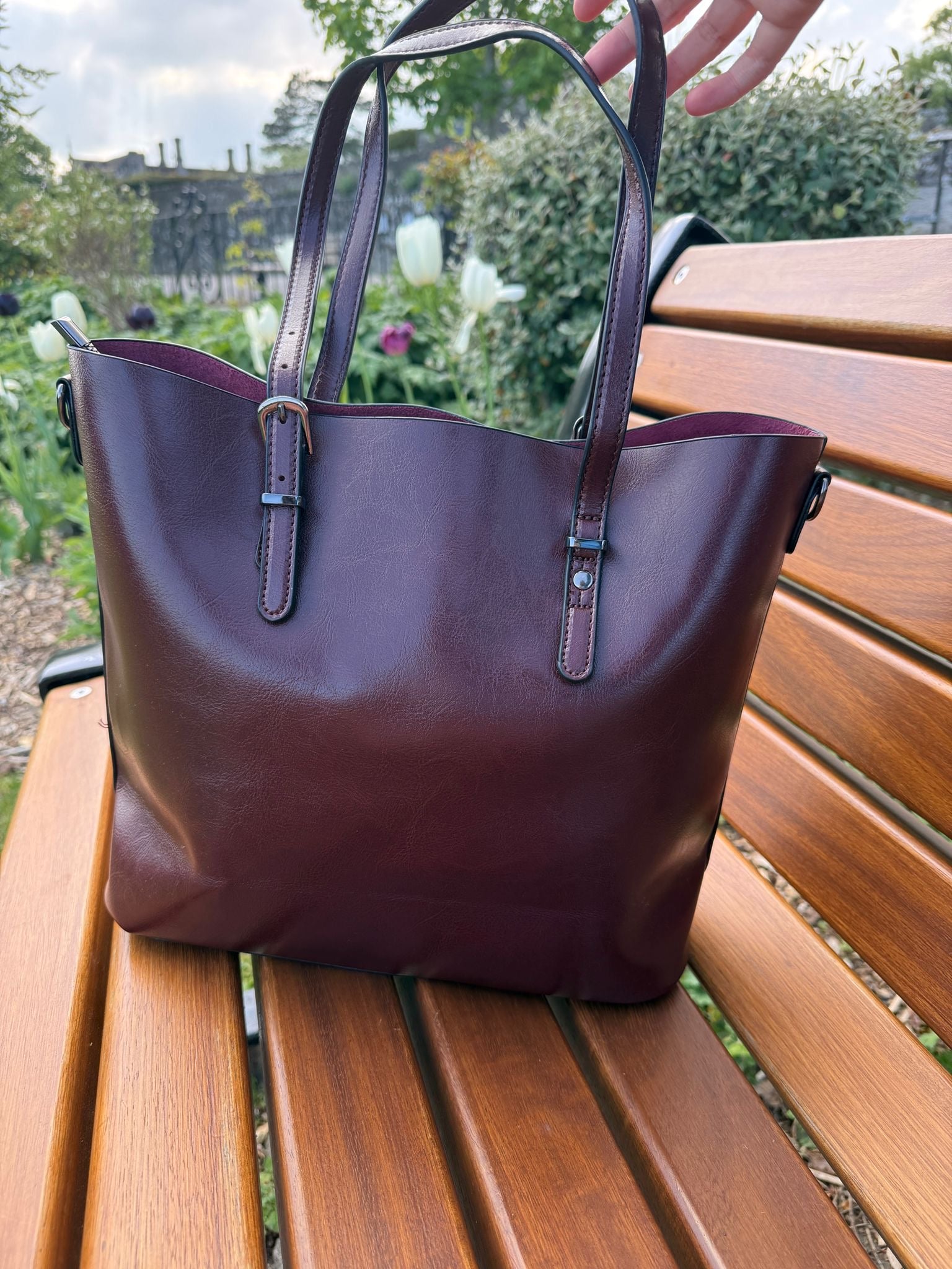 Oil Wax Leather Tote Bag