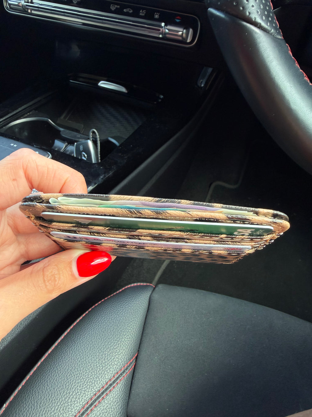 Leopard Print Card Holder